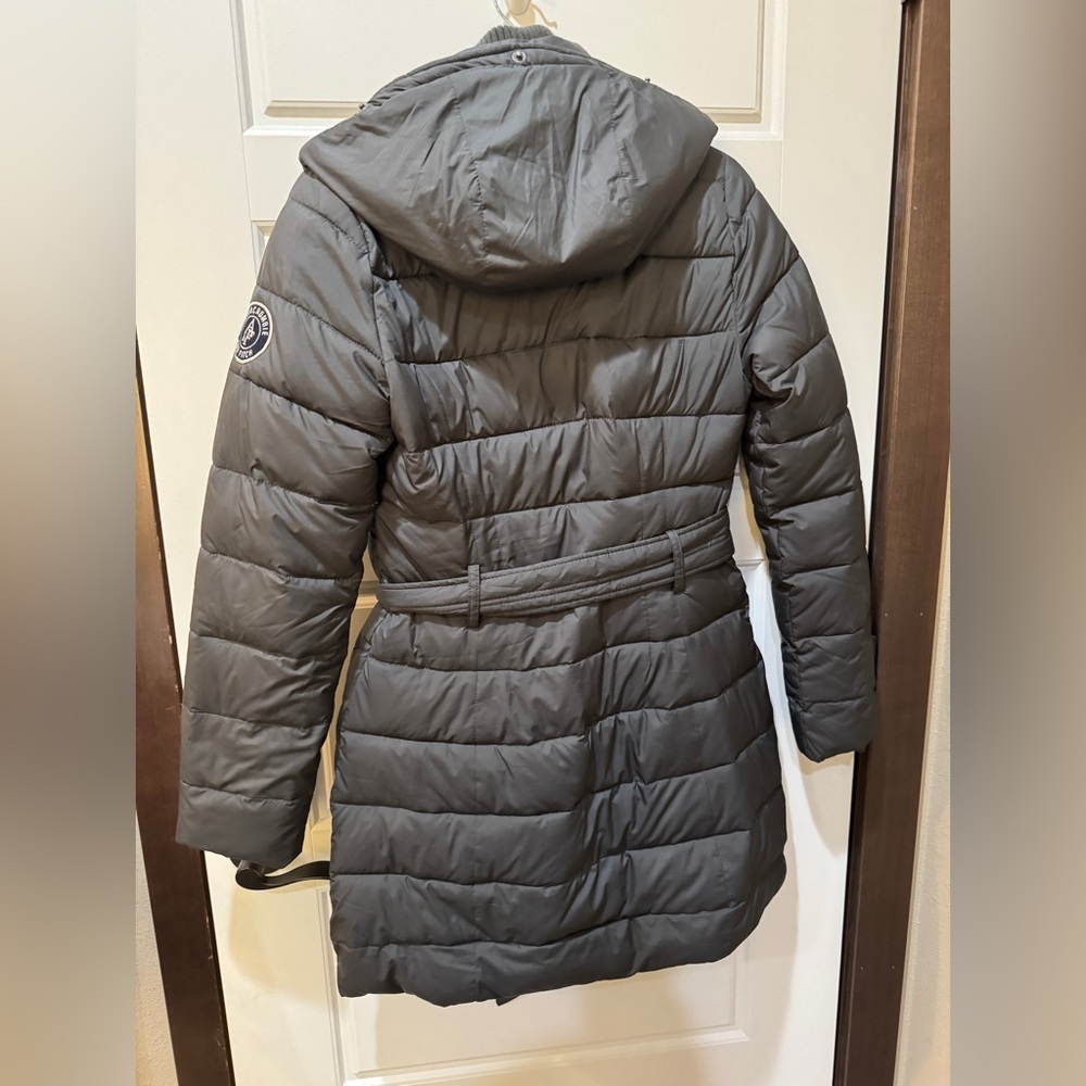 Abercrombie & Fitch Women's Black Y2K Puffer Coat| Parka| - Picture 5 of 5